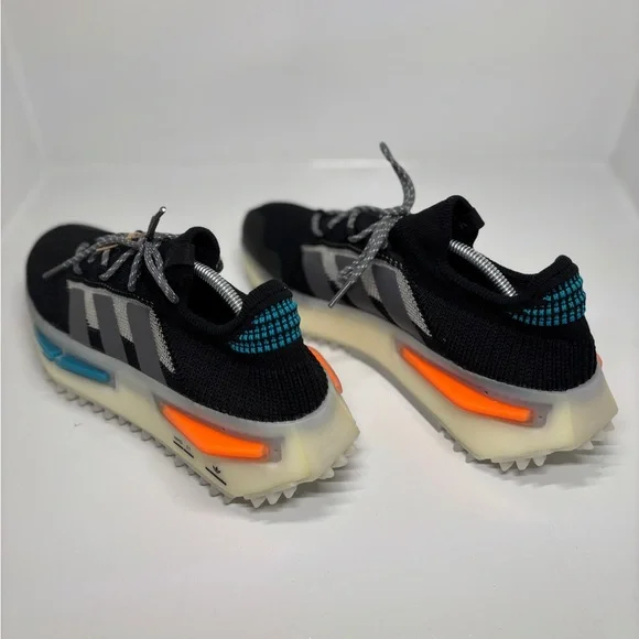 Adidas NMD S1 Sneakers Black Orange Teal Men’s US 11.5 IF3092 Lifestyle Shoes - Picture 4 of 16